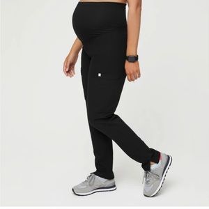 Black Figs Yola Maternity Skinny Scrubs Pants size Large